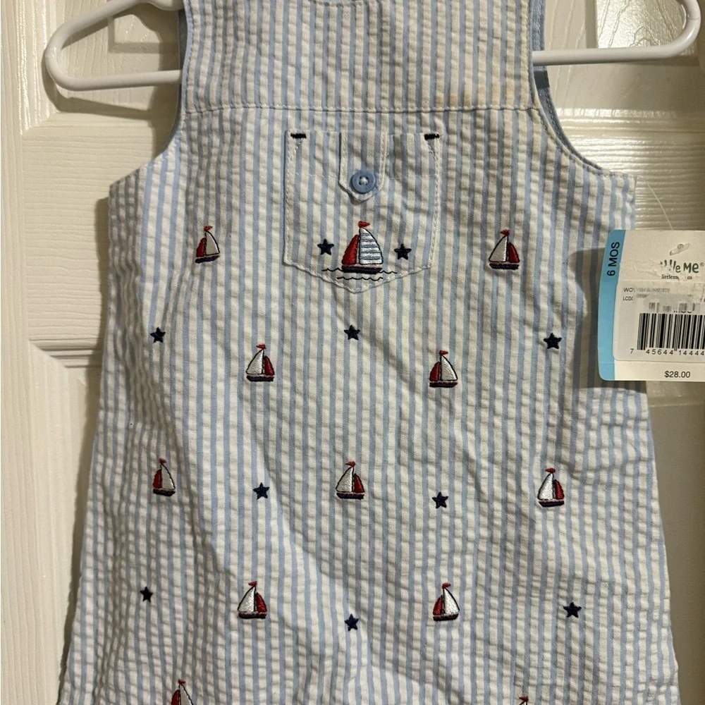 NWT Little Me Sailboat Romper